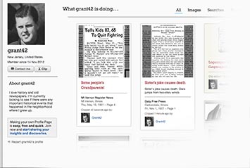 Profile page on Montgomery Advertiser Archive