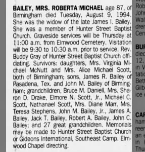 Obituary for ROBERTA MKHAEL